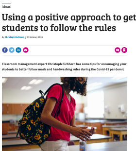 Using a positive approach to get students to follow the rules in Education in Chemistry magazine from the Royal Society of Chemistry